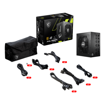 MAG A650GL, 80 PLUS Gold 650W, Fully Modular, ATX Power Supply