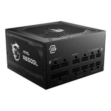 MAG A650GL, 80 PLUS Gold 650W, Fully Modular, ATX Power Supply