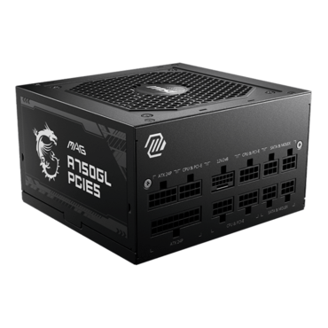 MAG A750GL PCIE5, 80 PLUS Gold 750W, Full Modular, ATX Power Supply