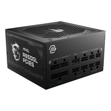 MAG A850GL PCIE5, 80 PLUS Gold 850W, Fully Modular, ATX Power Supply