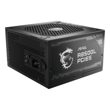 MAG A850GL PCIE5, 80 PLUS Gold 850W, Fully Modular, ATX Power Supply