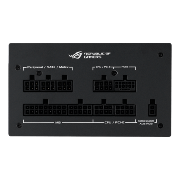 ROG STRIX 750W Gold Aura Edition, 80 PLUS Gold 750W, Fully Modular, ATX Power Supply