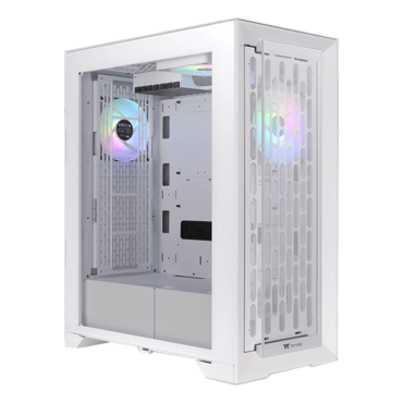 CTE T500 TG ARGB Snow, Tempered Glass, No PSU, E-ATX, White, Full Tower Case
