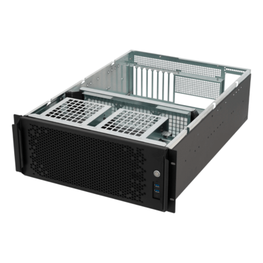 CX4712, 25&quot; 4U Rackmount Chassis, ATX PSU Support, 360mm AIO Support, 2x 5.25&quot;, 10x 3.5&quot;, 6x 2.5&quot;, Black