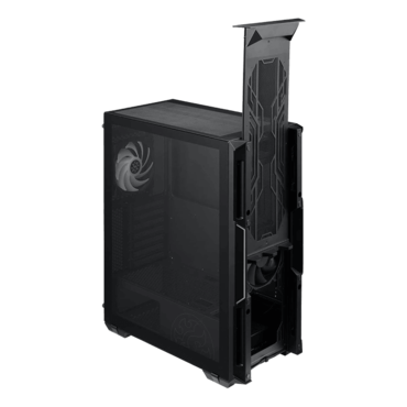 STARKER AIR, Tempered Glass, No PSU, ATX, Black, Mid Tower Case