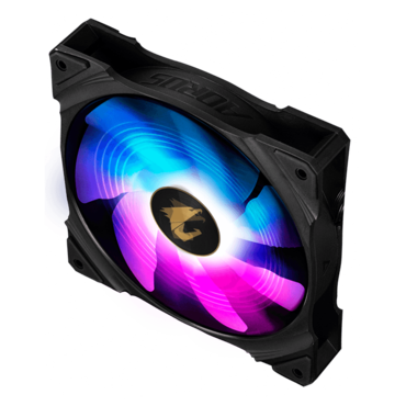 AORUS 140 ARGB 140mm, ARGB, 1700 RPM, 60.64 CFM, 35.8 dBA, Cooling Fan