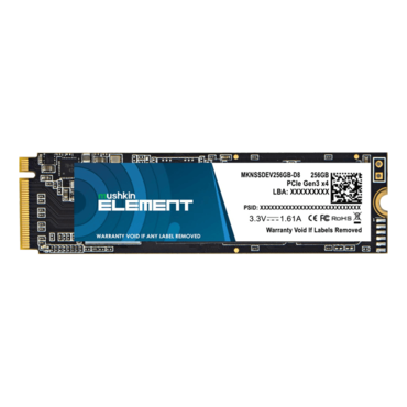 256GB Element, 2000 / 1400 MB/s, 3D NAND, PCIe NVMe 3.0 x4, M.2 2280 SSD