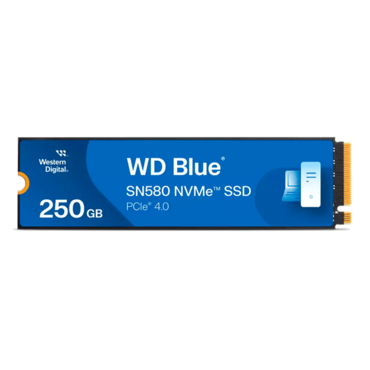 250GB Blue SN580, 4000 / 2000 MB/s, 3D TLC NAND, PCIe NVMe 4.0 x4, M.2 2280 SSD