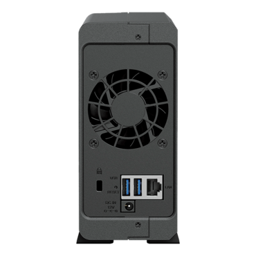 DiskStation® DS124 1-Bay NAS Server, Realtek RTD1619B Processor Quad-core 1.7 GHz, 1GB DDR4 RAM (not expandable), SATA 6Gb/s, 1GbLAN, USB 3.2 Gen 1 / 2, 36W PSU
