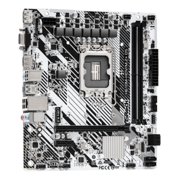 H610M-HDV/M.2+ D5, Intel® H610 Chipset, LGA 1700, microATX Motherboard