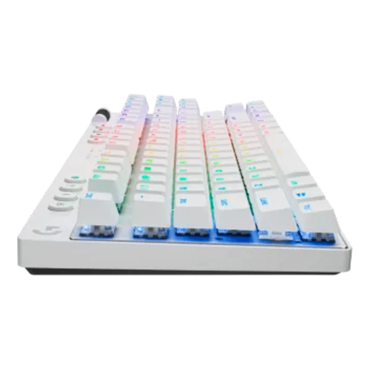 PRO X TKL, RGB, GX Brown, Wired/Wireless, White, Mechanical Gaming Keyboard