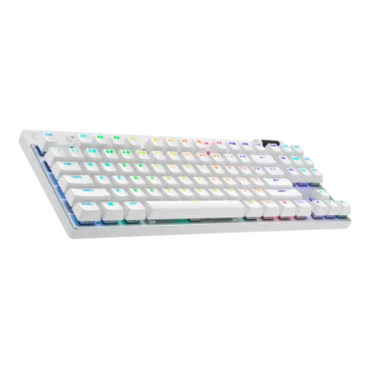 PRO X TKL, RGB, GX Brown, Wired/Wireless, White, Mechanical Gaming Keyboard