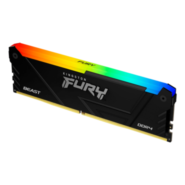 128GB (4 x 32GB) FURY Beast DDR4 3200MT/s, CL16, Black, RGB LED, DIMM Memory