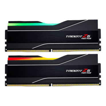 48GB (2 x 24GB) Trident Z5 Neo RGB DDR5 5600MT/s, CL40, Black, RGB LED, DIMM Memory - TAA Compliant