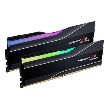 48GB (2 x 24GB) Trident Z5 Neo RGB DDR5 5600MT/s, CL40, Black, RGB LED, DIMM Memory - TAA Compliant