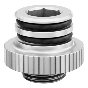EK-Quantum Torque Push-In Adapter M 7 - Satin Titanium