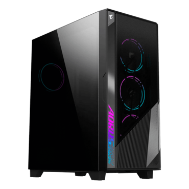 AORUS C500 GLASS, Tempered Glass, No PSU, E-ATX, Black, Mid Tower Case