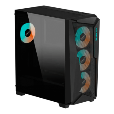 C301 GLASS, Tempered Glass, No PSU, E-ATX, Black, Mid Tower Case