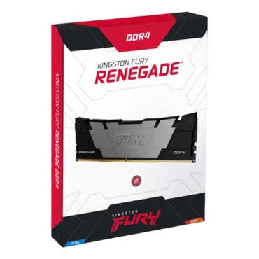 128GB (4 x 32GB) FURY Renegade DDR4 3200MT/s, CL16, Black/Grey, DIMM Memory