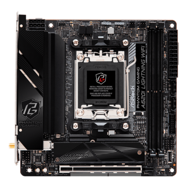 A620I Lightning WiFi, AMD A620 Chipset, AM5, Mini-ITX Motherboard