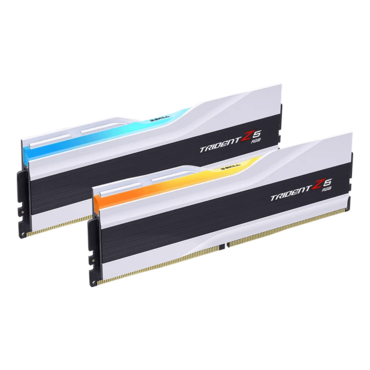64GB (2 x 32GB) Trident Z5 RGB DDR5 6400MT/s, CL32, White/Black, RGB LED, DIMM Memory - TAA Compliant