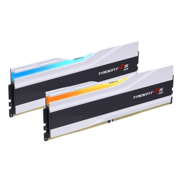 64GB (2 x 32GB) Trident Z5 RGB DDR5 6000MT/s, CL36, White/Black, RGB LED, DIMM Memory - TAA Compliant