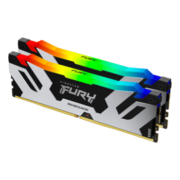 32GB (2 x 16GB) FURY™ Renegade DDR5 8000MT/s, CL38, Black/Silver, RGB LED, DIMM Memory