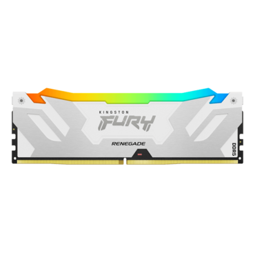 32GB (2 x 16GB) FURY™ Renegade DDR5 7600MT/s, CL38, White/Silver, RGB LED, DIMM Memory