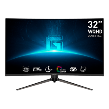 G32CQ5P, 31.5&quot; VA, Curved, 2560 x 1440 (QHD), 1 ms, 170Hz, Gaming Monitor