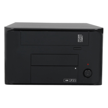 MI-008, 250W PSU, Mini-ITX, Black, Mini Cube Case