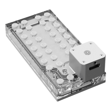 EK-QuantumX Loophole Distroplate D5 PWM - Silver