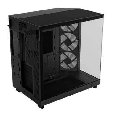 H6 Flow RGB, Tempered Glass, No PSU, ATX, Matte Black, Mid Tower Case