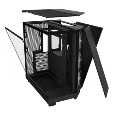 H6 Flow RGB, Tempered Glass, No PSU, ATX, Matte Black, Mid Tower Case