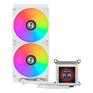 GALAHAD II LCD, White, 280mm Radiator, Liquid Cooling System