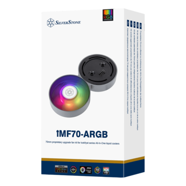 IMF70 ARGB, 70mm proprietary upgrade fan kit for IceMyst series All-In-One liquid coolers