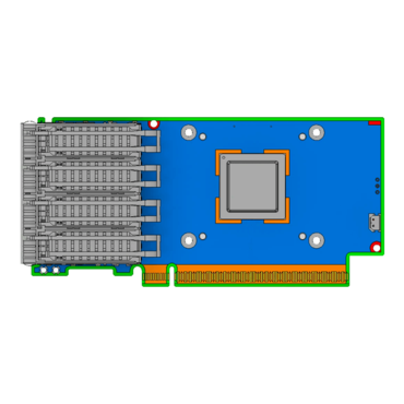 MCX713104AS-ADAT, 50Gbps, 4xSFP56, PCIe Network Adapter