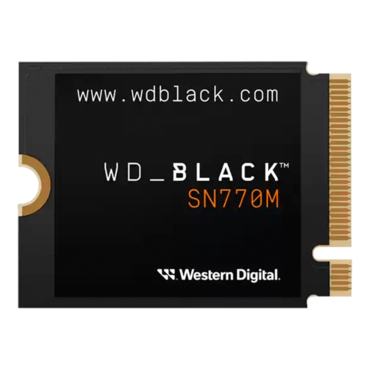 500GB WD_Black SN770M, 5000 / 4000 MB/s, 3D TLC NAND, PCIe NVMe 4.0 x4, M.2 2230 SSD