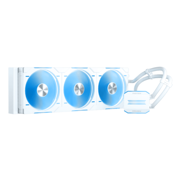 Glacier One 420 D30, White, 420mm Radiator, Liquid Cooling System