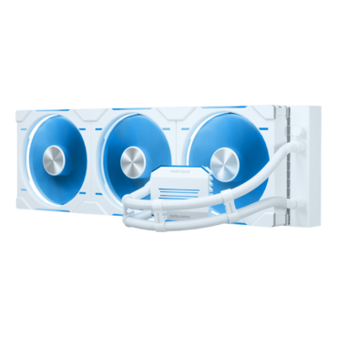 Glacier One 420 D30, White, 420mm Radiator, Liquid Cooling System