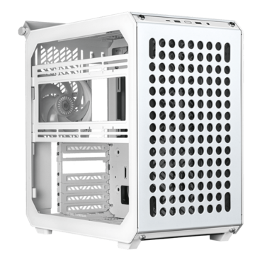 QUBE 500 Flatpack, Tempered Glass, No PSU, ATX, White, Mid Tower Case