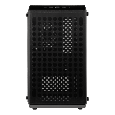 Q300L V2, Tempered Glass, No PSU, microATX, Black, Mini Tower Case