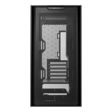 A21, Tempered Glass, No PSU, microATX, Black, Mid Tower Case