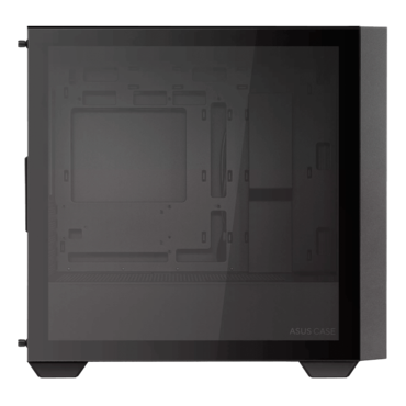 A21, Tempered Glass, No PSU, microATX, Black, Mid Tower Case