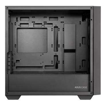 A21, Tempered Glass, No PSU, microATX, Black, Mid Tower Case