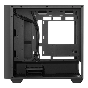 A21, Tempered Glass, No PSU, microATX, Black, Mid Tower Case