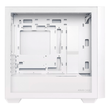 A21, Tempered Glass, No PSU, microATX, White, Mid Tower Case