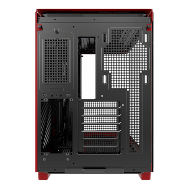 KING 95, Tempered Glass, No PSU, ATX, Red, Mid Tower Case