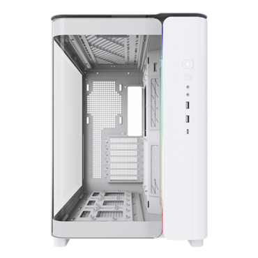 KING 95, Tempered Glass, No PSU, ATX, White, Mid Tower Case