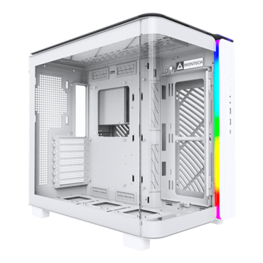 KING 95, Tempered Glass, No PSU, ATX, White, Mid Tower Case