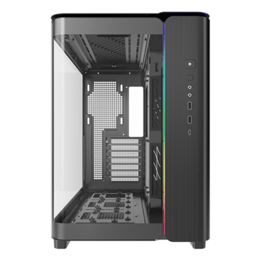 KING 95, Tempered Glass, No PSU, ATX, Black, Mid Tower Case